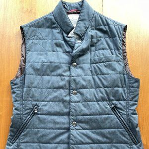 Brunello Cucinelli Quilted Vest Charcoal Size S